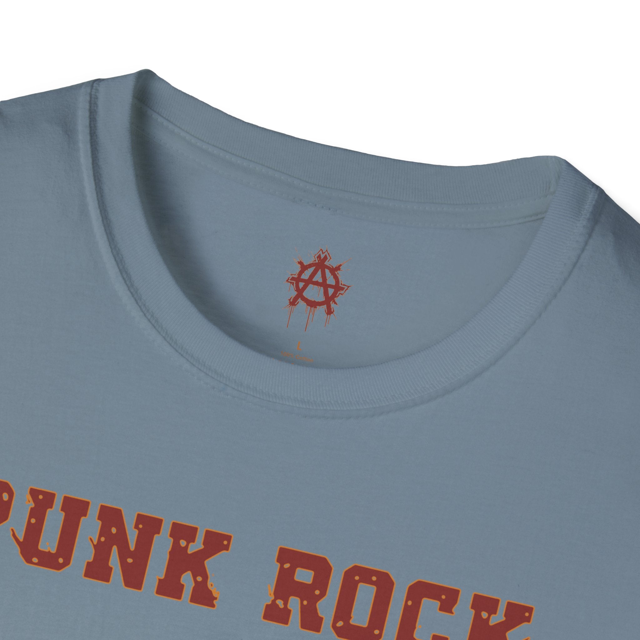 Red And Orange Punk Rock Small-Anarchy | Paint-Splat-Drip | Graphic T-Shirt