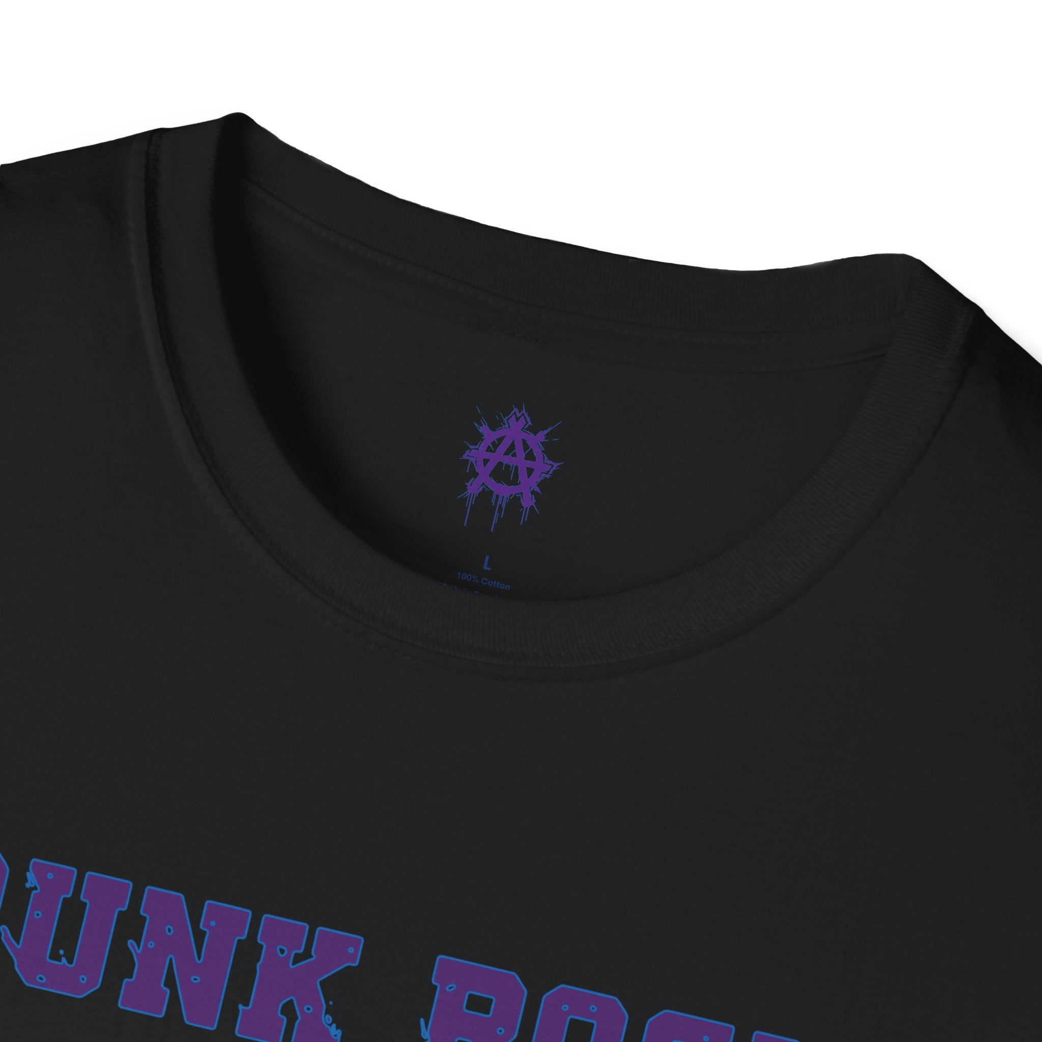 Purple And Blue Punk Rock Small-Anarchy | Paint-Splat-Drip | Graphic T-Shirt