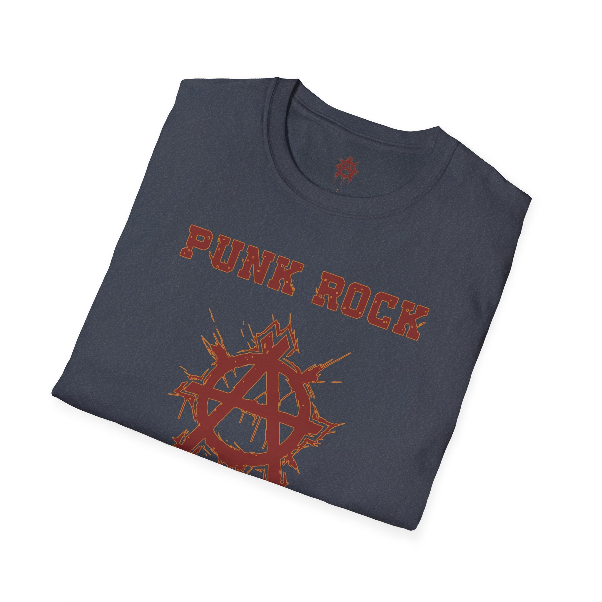 Red And Orange Punk Rock Small-Anarchy | Paint-Splat-Drip | Graphic T-Shirt