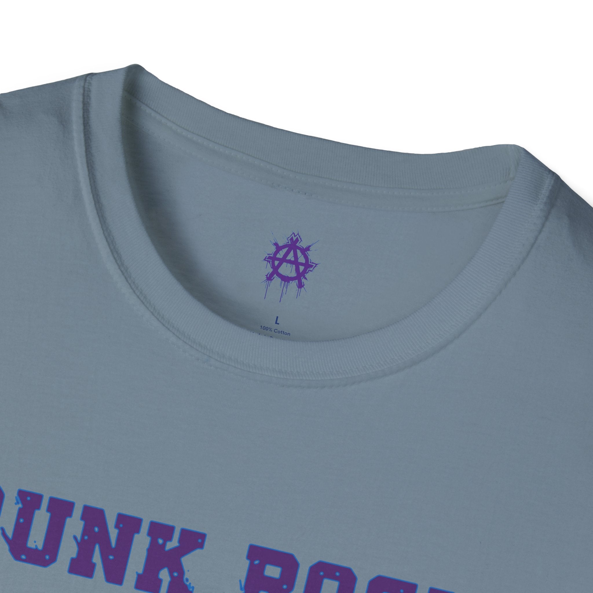 Purple And Blue Punk Rock Small-Anarchy | Paint-Splat-Drip | Graphic T-Shirt