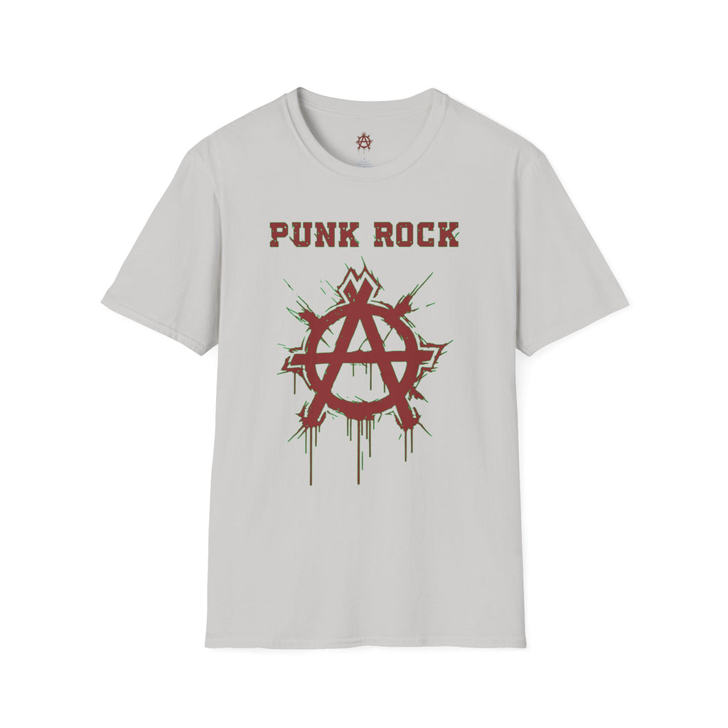 Red And Green Punk Rock Large-Anarchy | Paint-Splat-Drip | Graphic T-Shirt