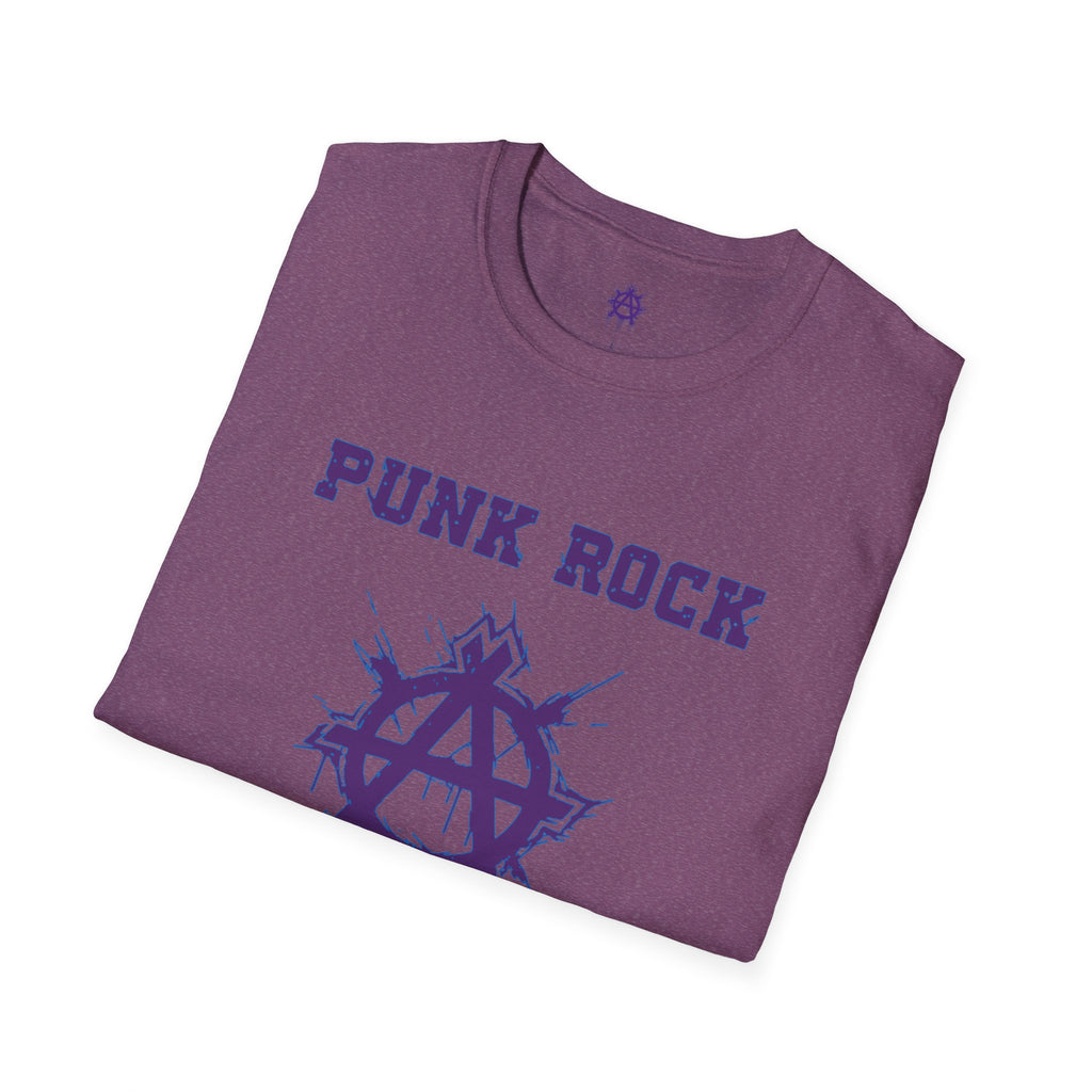 Purple And Blue Punk Rock Small-Anarchy | Paint-Splat-Drip | Graphic T-Shirt
