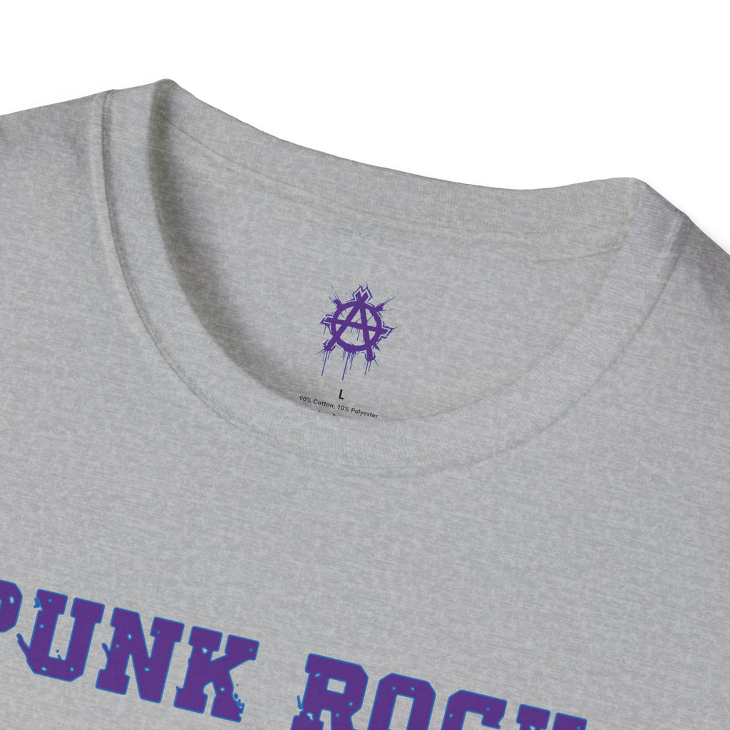 Purple And Blue Punk Rock Large-Anarchy | Paint-Splat-Drip | Graphic T-Shirt