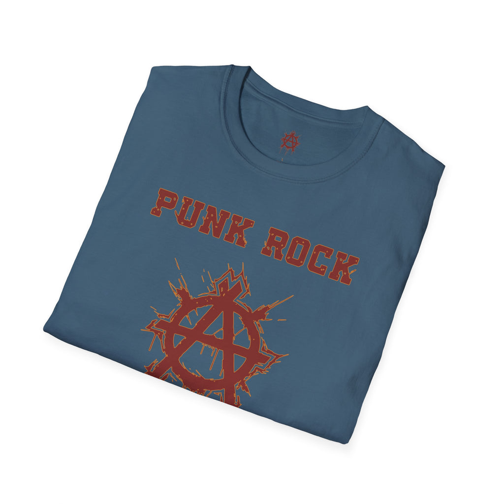 Red And Orange Punk Rock Small-Anarchy | Paint-Splat-Drip | Graphic T-Shirt