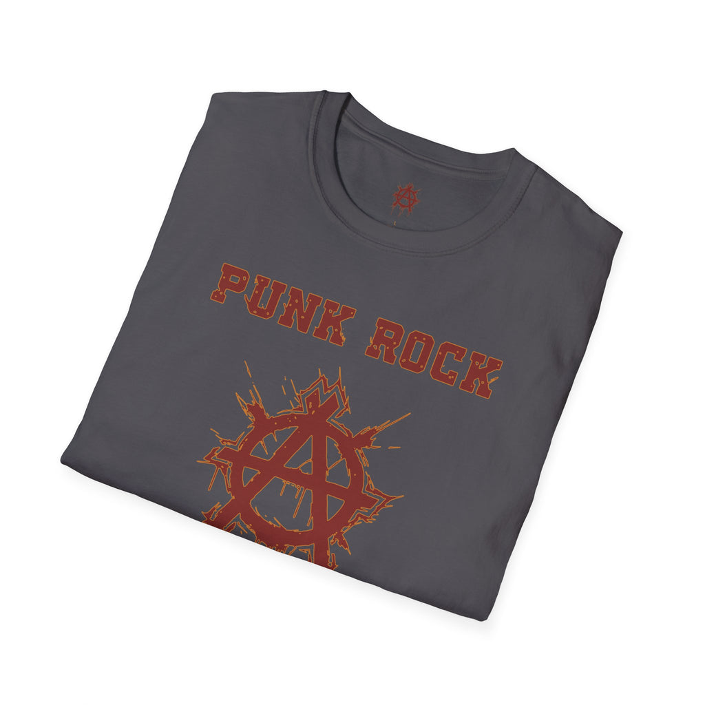 Red And Orange Punk Rock Small-Anarchy | Paint-Splat-Drip | Graphic T-Shirt