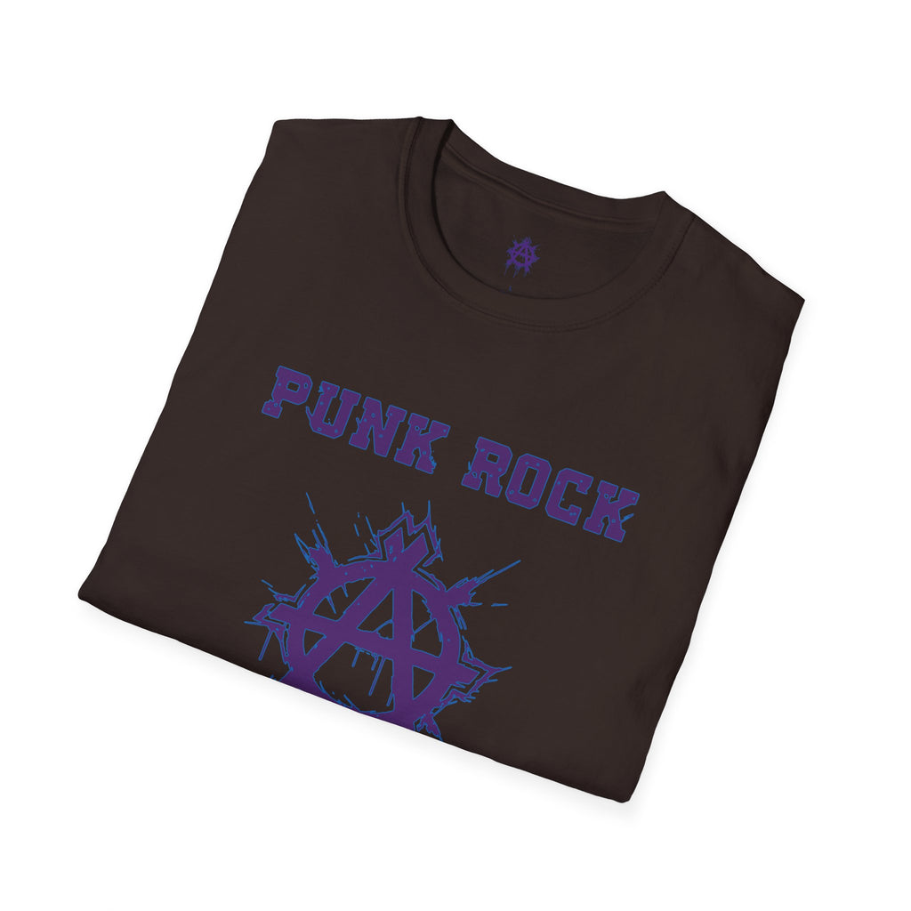 Purple And Blue Punk Rock Small-Anarchy | Paint-Splat-Drip | Graphic T-Shirt