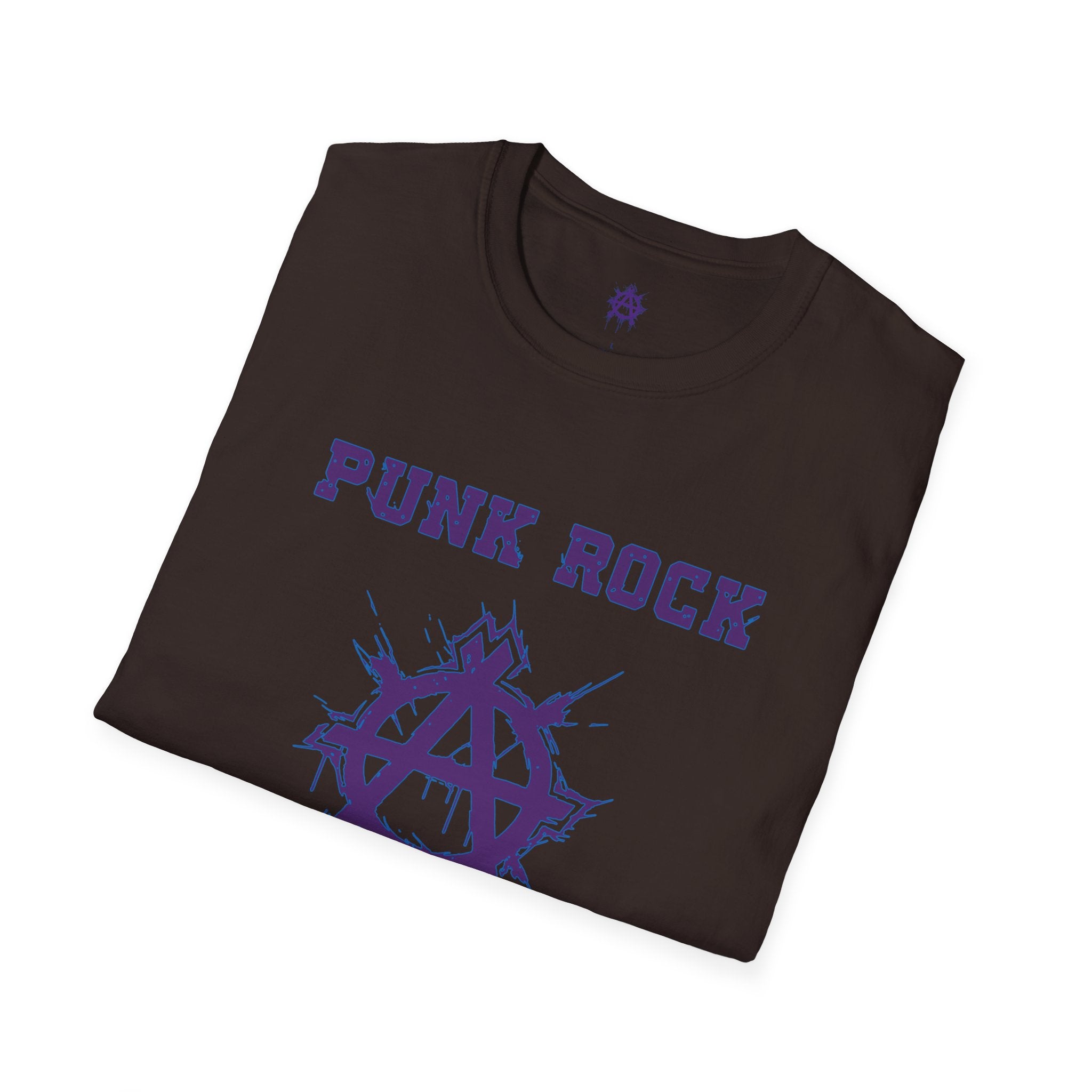 Purple And Blue Punk Rock Small-Anarchy | Paint-Splat-Drip | Graphic T-Shirt