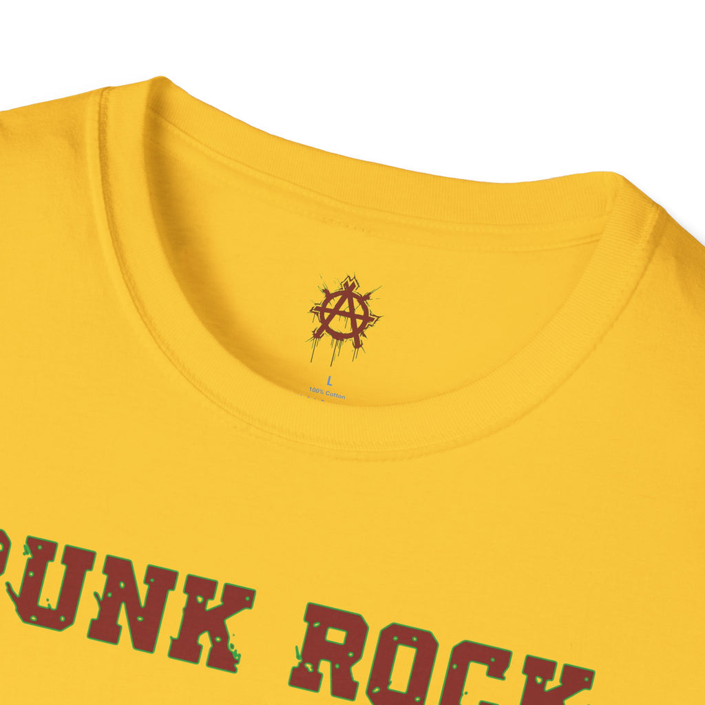 Red And Green Punk Rock Large-Anarchy | Paint-Splat-Drip | Graphic T-Shirt