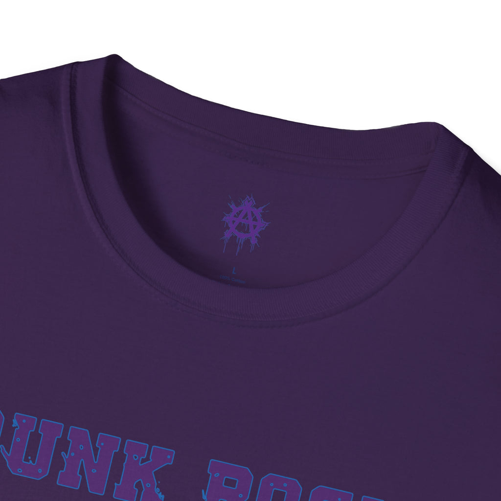 Purple And Blue Punk Rock Small-Anarchy | Paint-Splat-Drip | Graphic T-Shirt