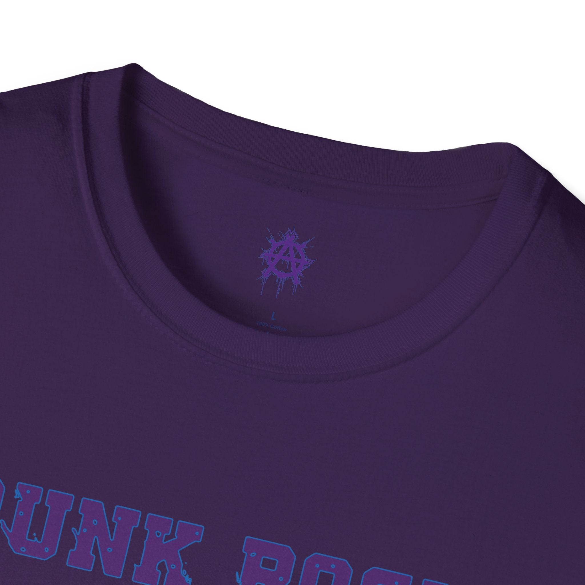 Purple And Blue Punk Rock Small-Anarchy | Paint-Splat-Drip | Graphic T-Shirt