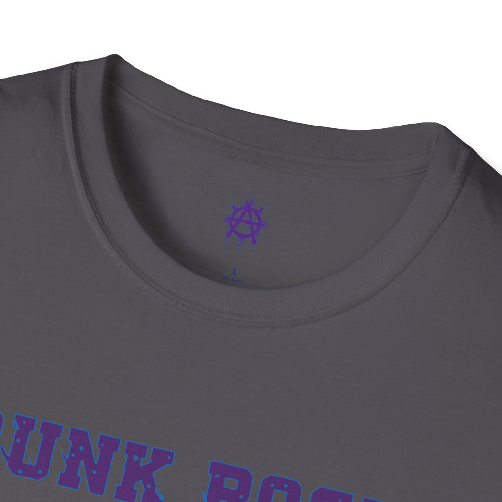 Purple And Blue Punk Rock Small-Anarchy | Paint-Splat-Drip | Graphic T-Shirt