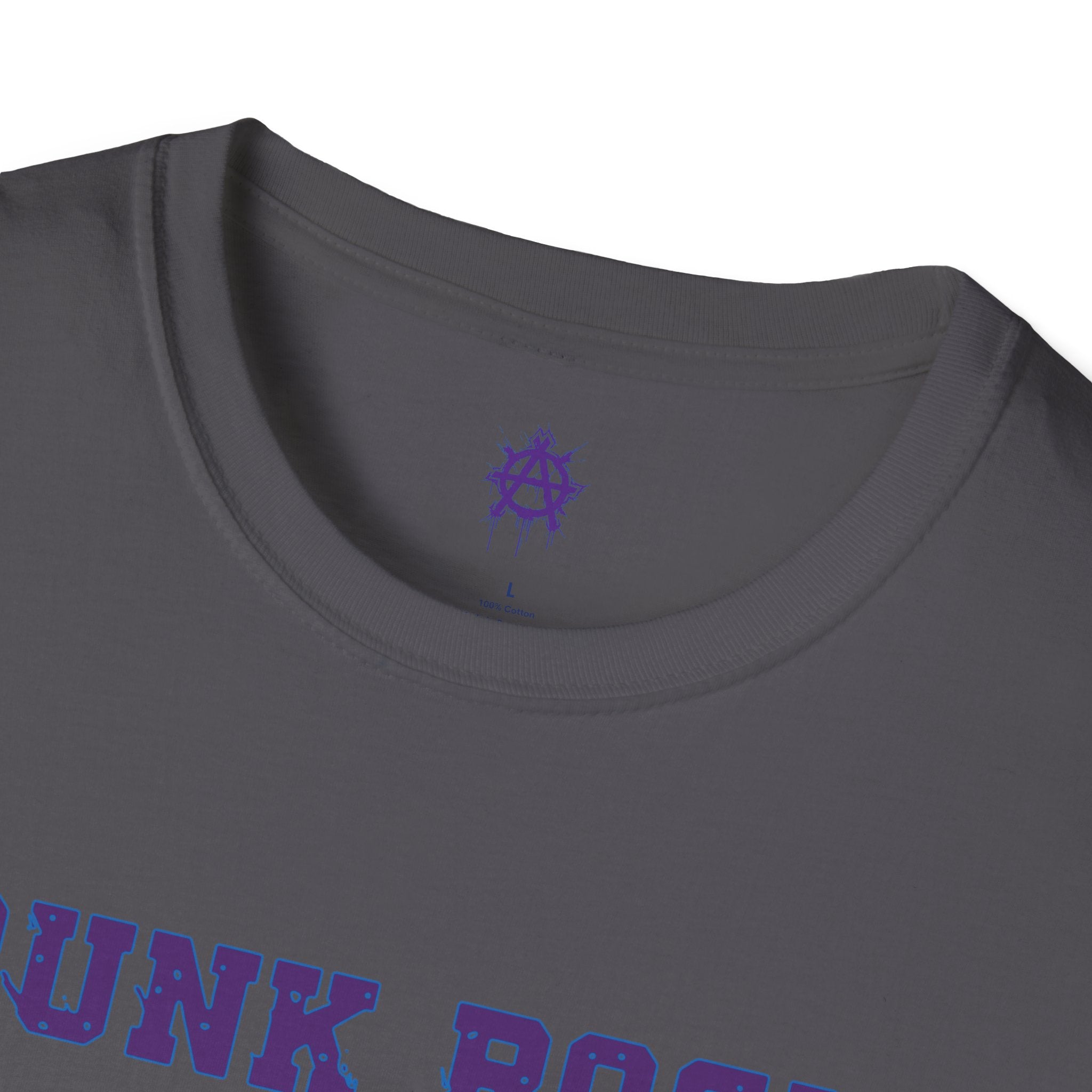 Purple And Blue Punk Rock Small-Anarchy | Paint-Splat-Drip | Graphic T-Shirt