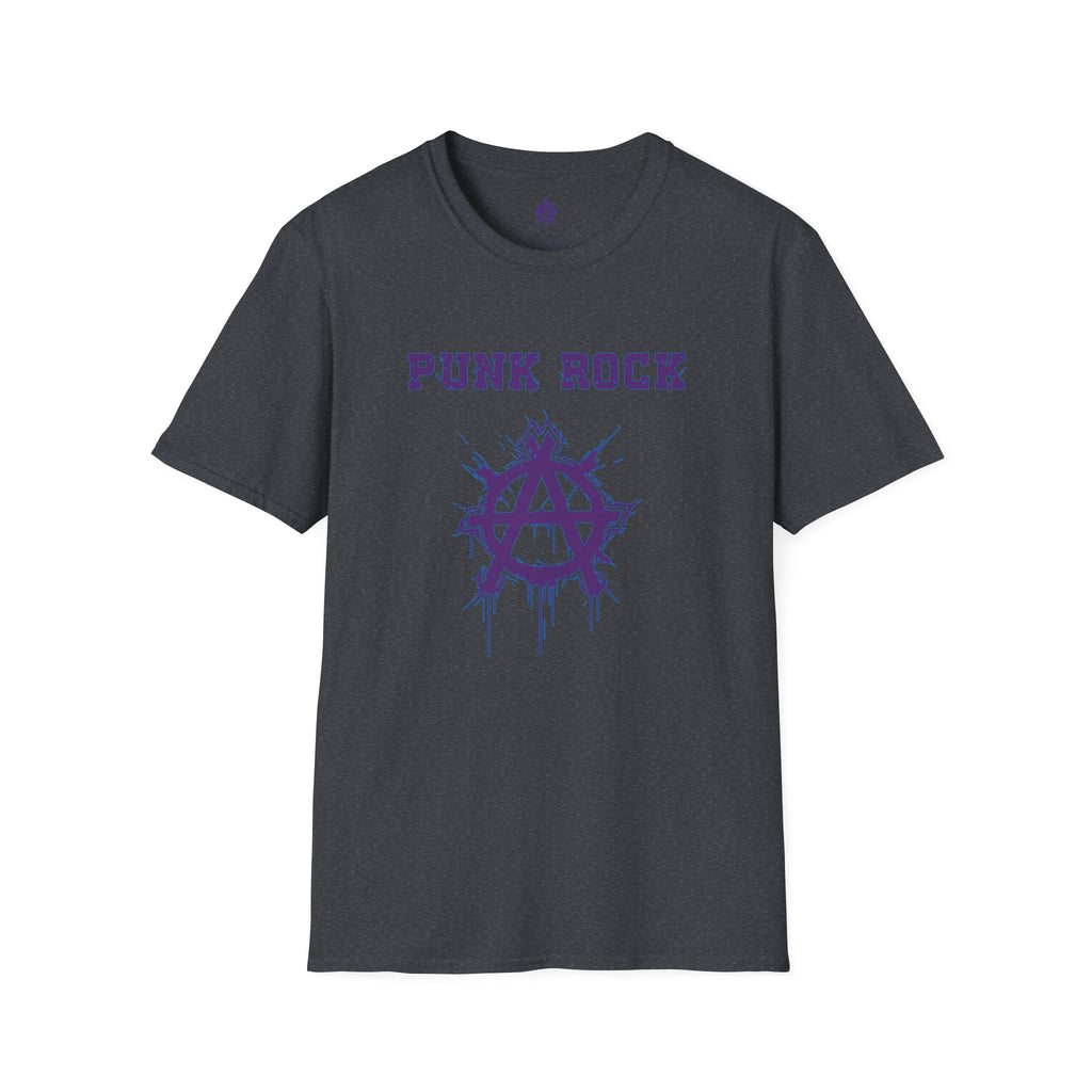Purple And Blue Punk Rock Small-Anarchy | Paint-Splat-Drip | Graphic T-Shirt