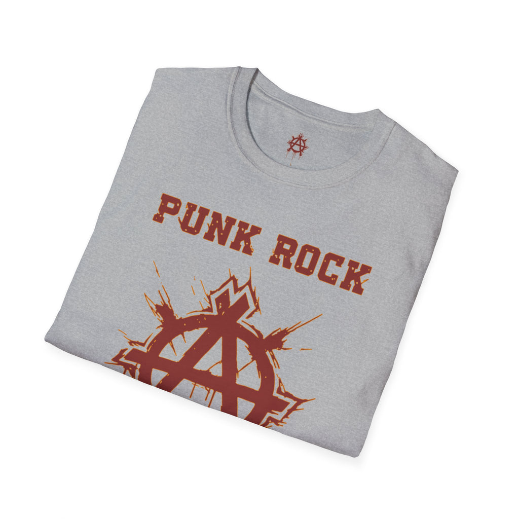 Red And Orange Punk Rock Large-Anarchy | Paint-Splat-Drip | Graphic T-Shirt
