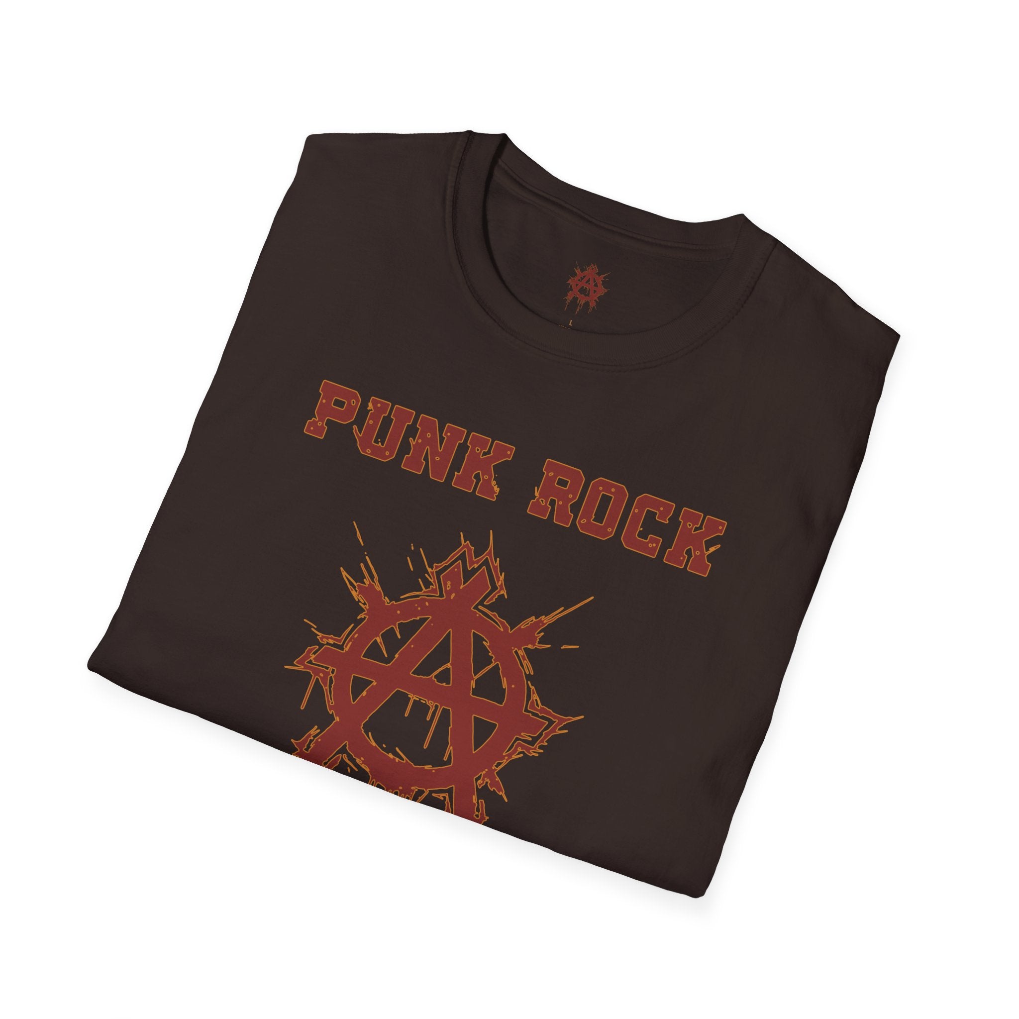 Red And Orange Punk Rock Small-Anarchy | Paint-Splat-Drip | Graphic T-Shirt