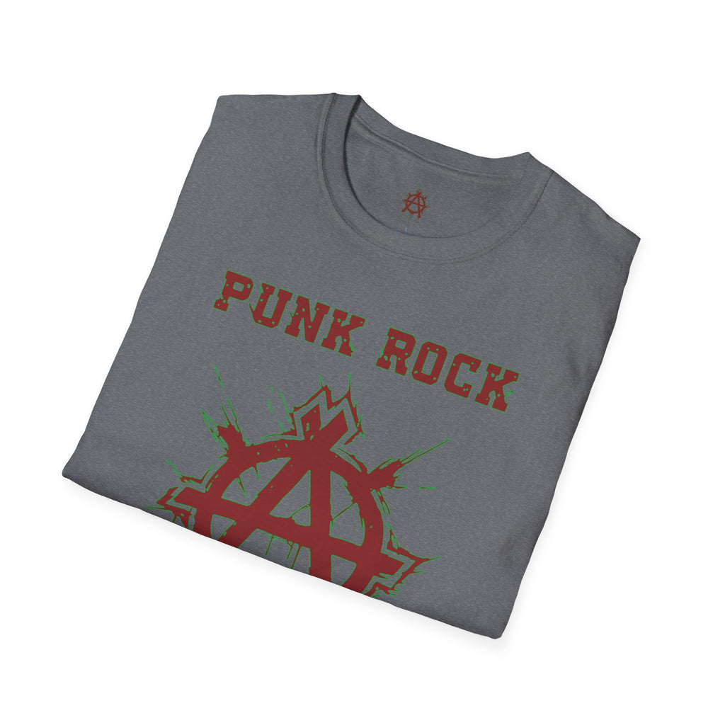 Red And Green Punk Rock Large-Anarchy | Paint-Splat-Drip | Graphic T-Shirt