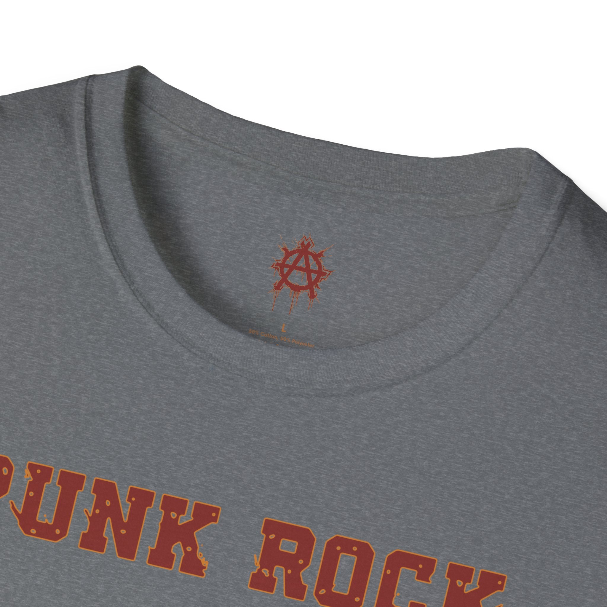 Red And Orange Punk Rock Small-Anarchy | Paint-Splat-Drip | Graphic T-Shirt
