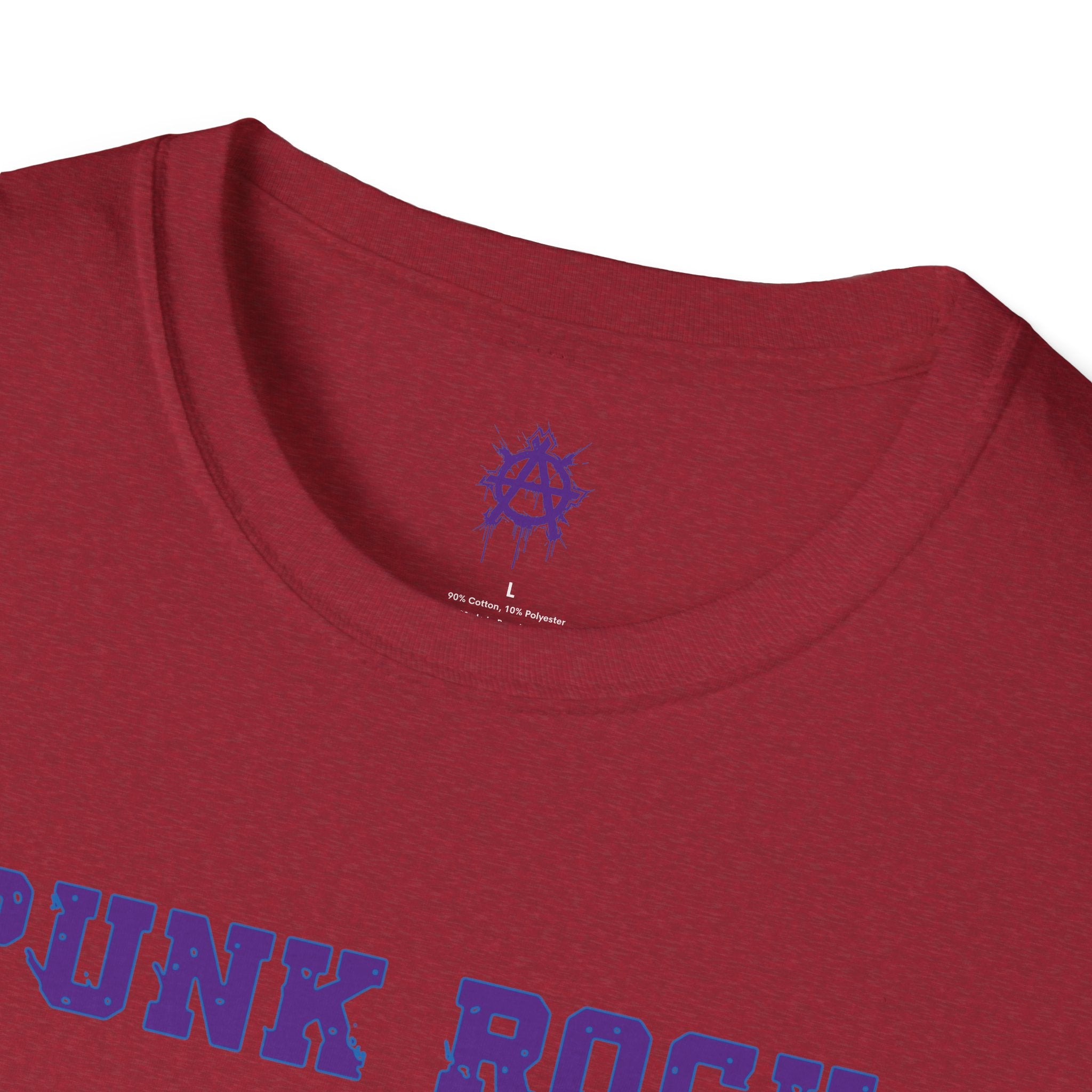Purple And Blue Punk Rock Large-Anarchy | Paint-Splat-Drip | Graphic T-Shirt