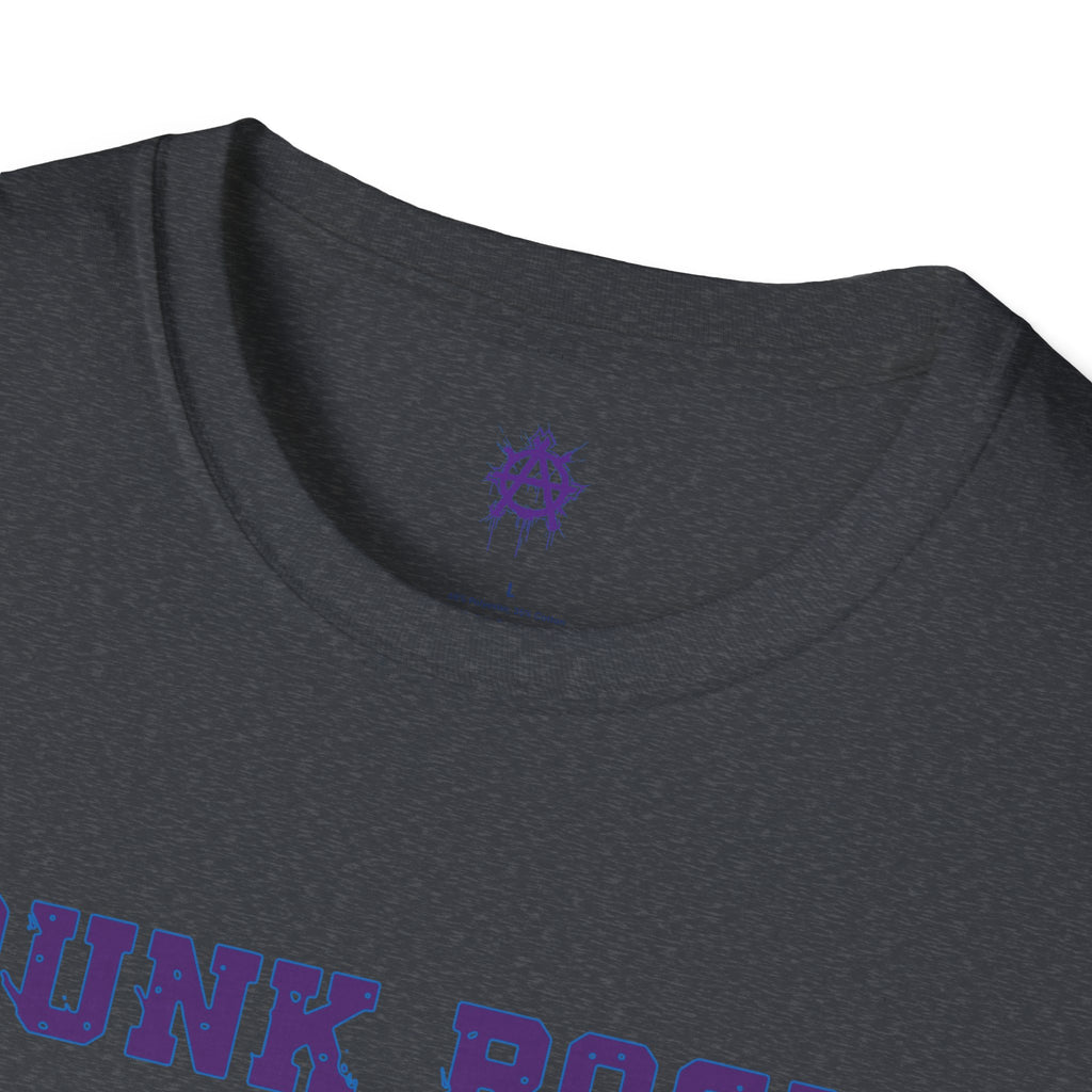 Purple And Blue Punk Rock Small-Anarchy | Paint-Splat-Drip | Graphic T-Shirt