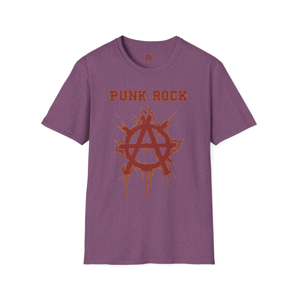 Red And Orange Punk Rock Large-Anarchy | Paint-Splat-Drip | Graphic T-Shirt