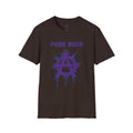 Purple And Blue Punk Rock Large-Anarchy | Paint-Splat-Drip | Graphic T-Shirt