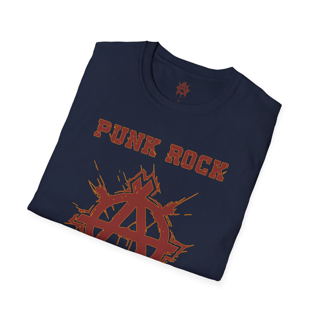 Red And Orange Punk Rock Large-Anarchy | Paint-Splat-Drip | Graphic T-Shirt