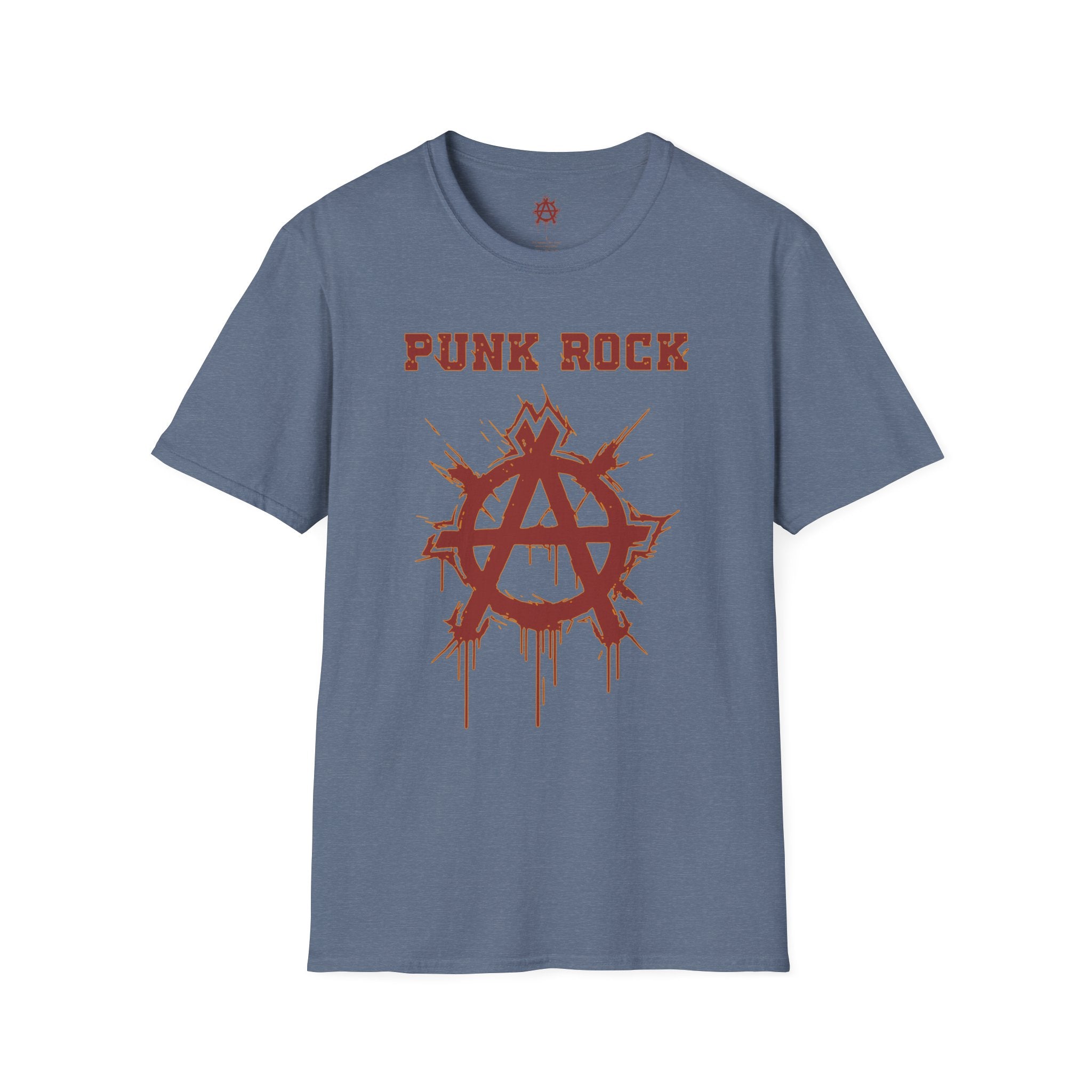 Red And Orange Punk Rock Large-Anarchy | Paint-Splat-Drip | Graphic T-Shirt
