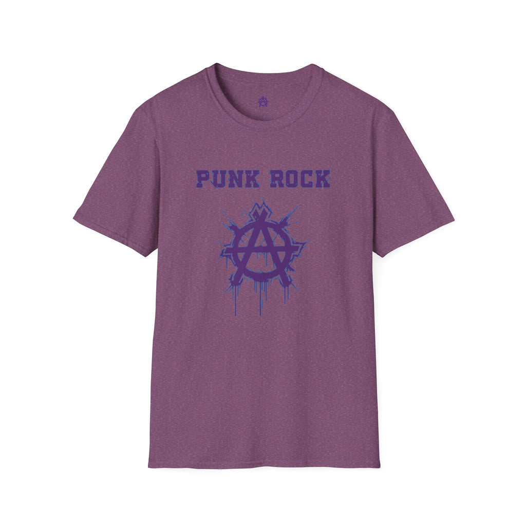 Purple And Blue Punk Rock Small-Anarchy | Paint-Splat-Drip | Graphic T-Shirt