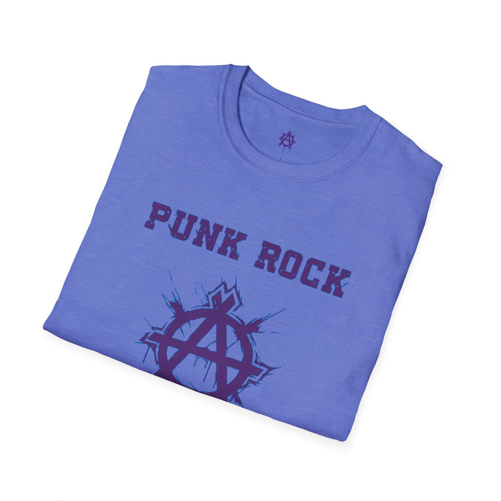 Purple And Blue Punk Rock Small-Anarchy | Paint-Splat-Drip | Graphic T-Shirt
