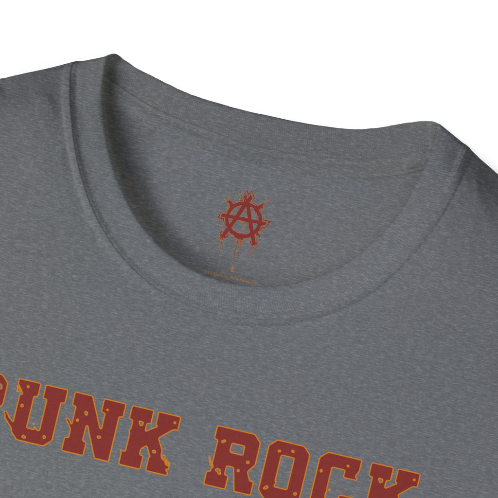Red And Orange Punk Rock Large-Anarchy | Paint-Splat-Drip | Graphic T-Shirt