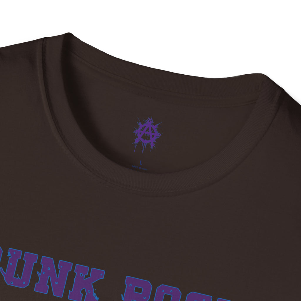 Purple And Blue Punk Rock Small-Anarchy | Paint-Splat-Drip | Graphic T-Shirt