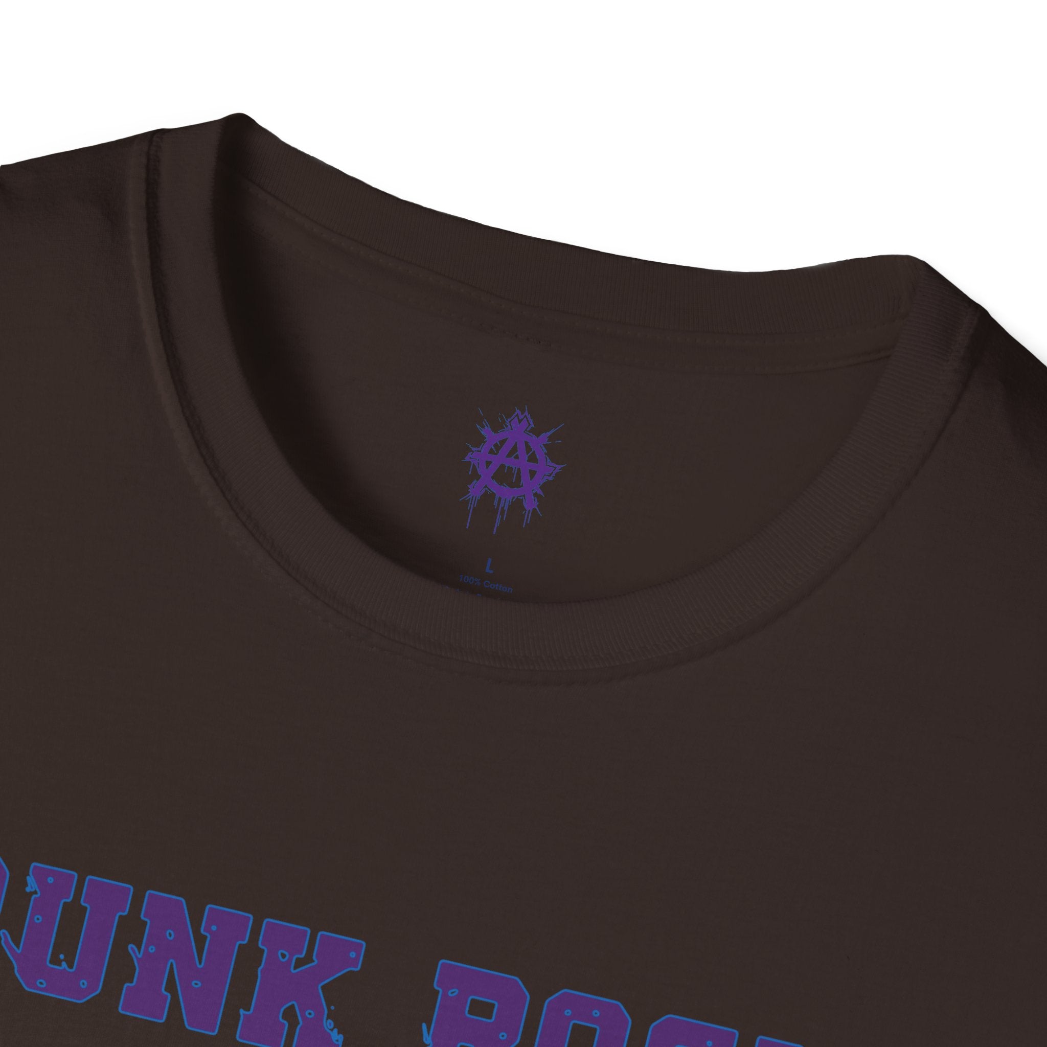 Purple And Blue Punk Rock Small-Anarchy | Paint-Splat-Drip | Graphic T-Shirt