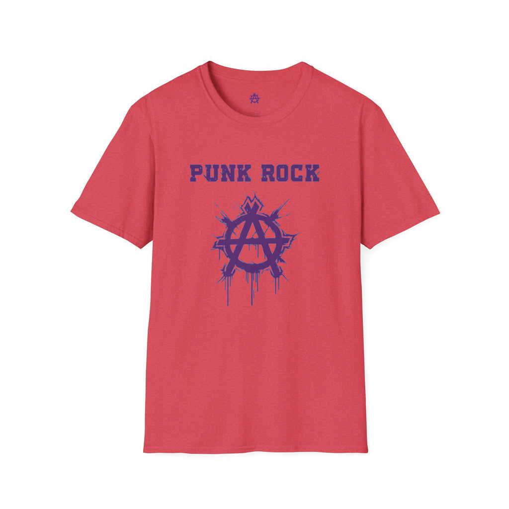 Purple And Blue Punk Rock Small-Anarchy | Paint-Splat-Drip | Graphic T-Shirt