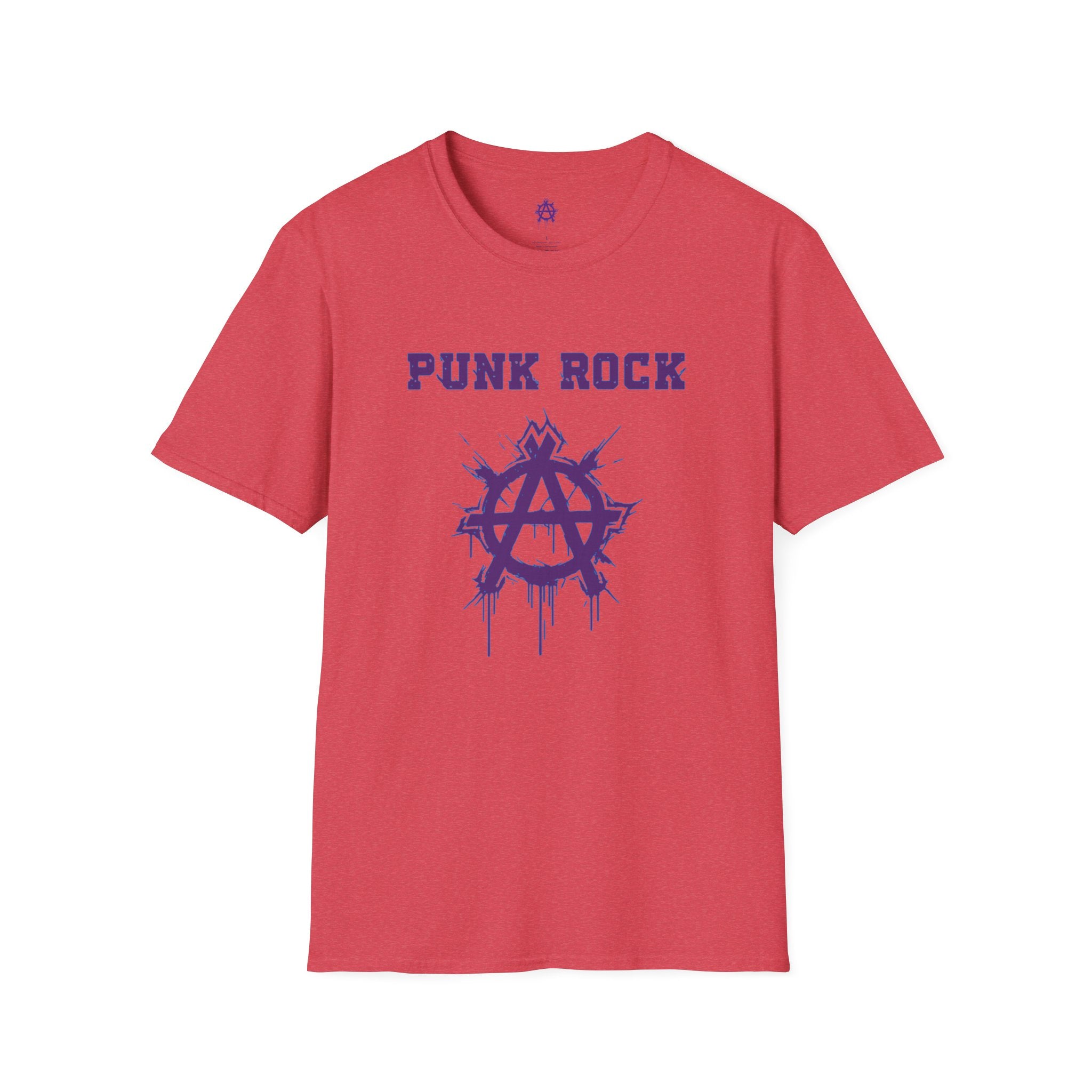 Purple And Blue Punk Rock Small-Anarchy | Paint-Splat-Drip | Graphic T-Shirt
