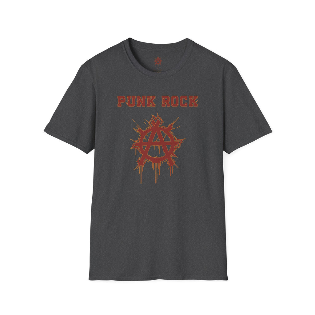Red And Orange Punk Rock Small-Anarchy | Paint-Splat-Drip | Graphic T-Shirt