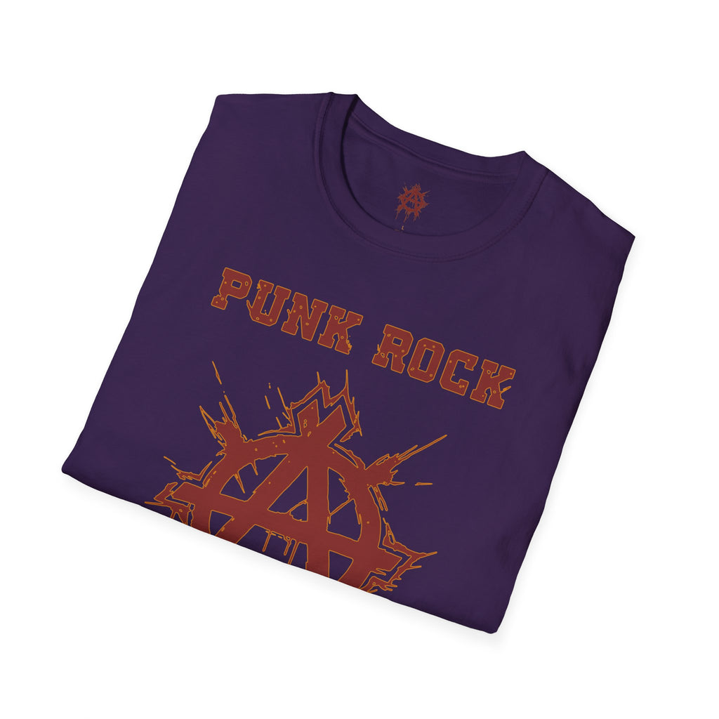 Red And Orange Punk Rock Large-Anarchy | Paint-Splat-Drip | Graphic T-Shirt