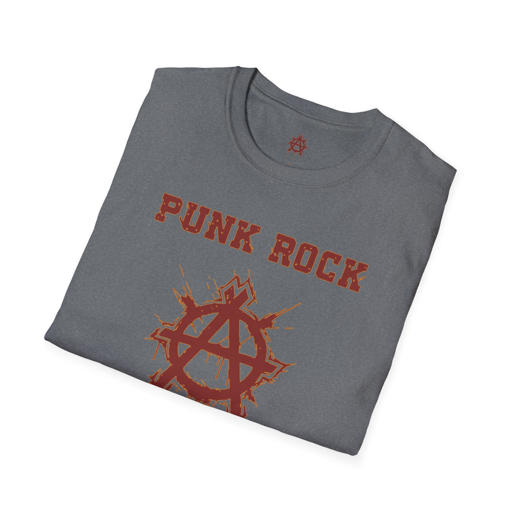 Red And Orange Punk Rock Small-Anarchy | Paint-Splat-Drip | Graphic T-Shirt