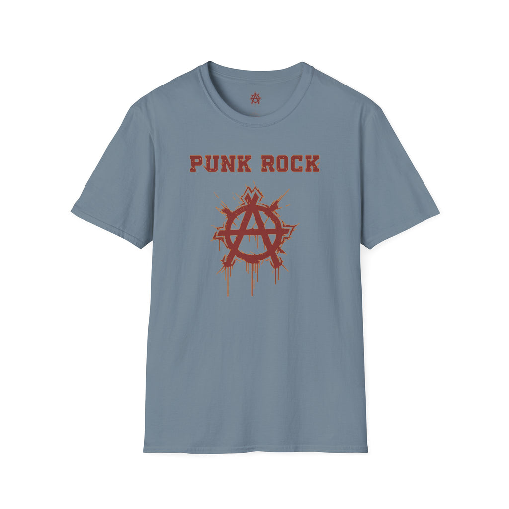 Red And Orange Punk Rock Small-Anarchy | Paint-Splat-Drip | Graphic T-Shirt