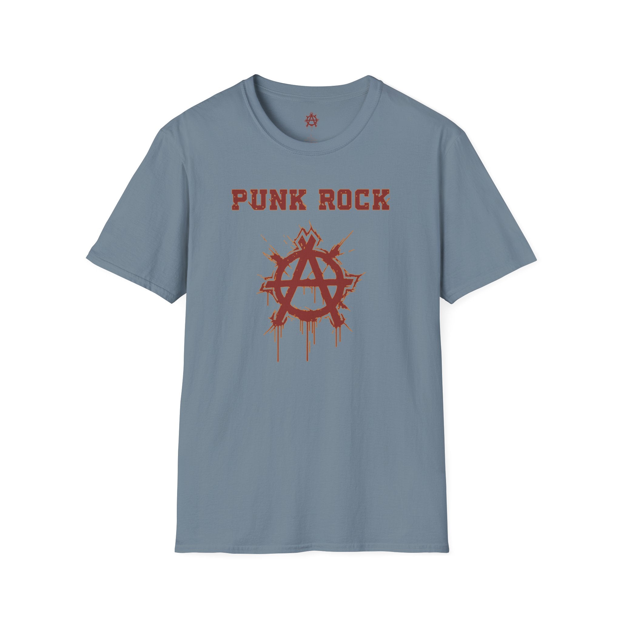 Red And Orange Punk Rock Small-Anarchy | Paint-Splat-Drip | Graphic T-Shirt