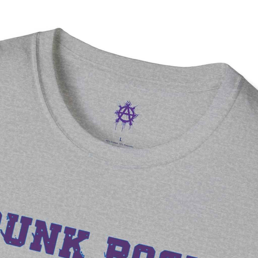 Purple And Blue Punk Rock Small-Anarchy | Paint-Splat-Drip | Graphic T-Shirt