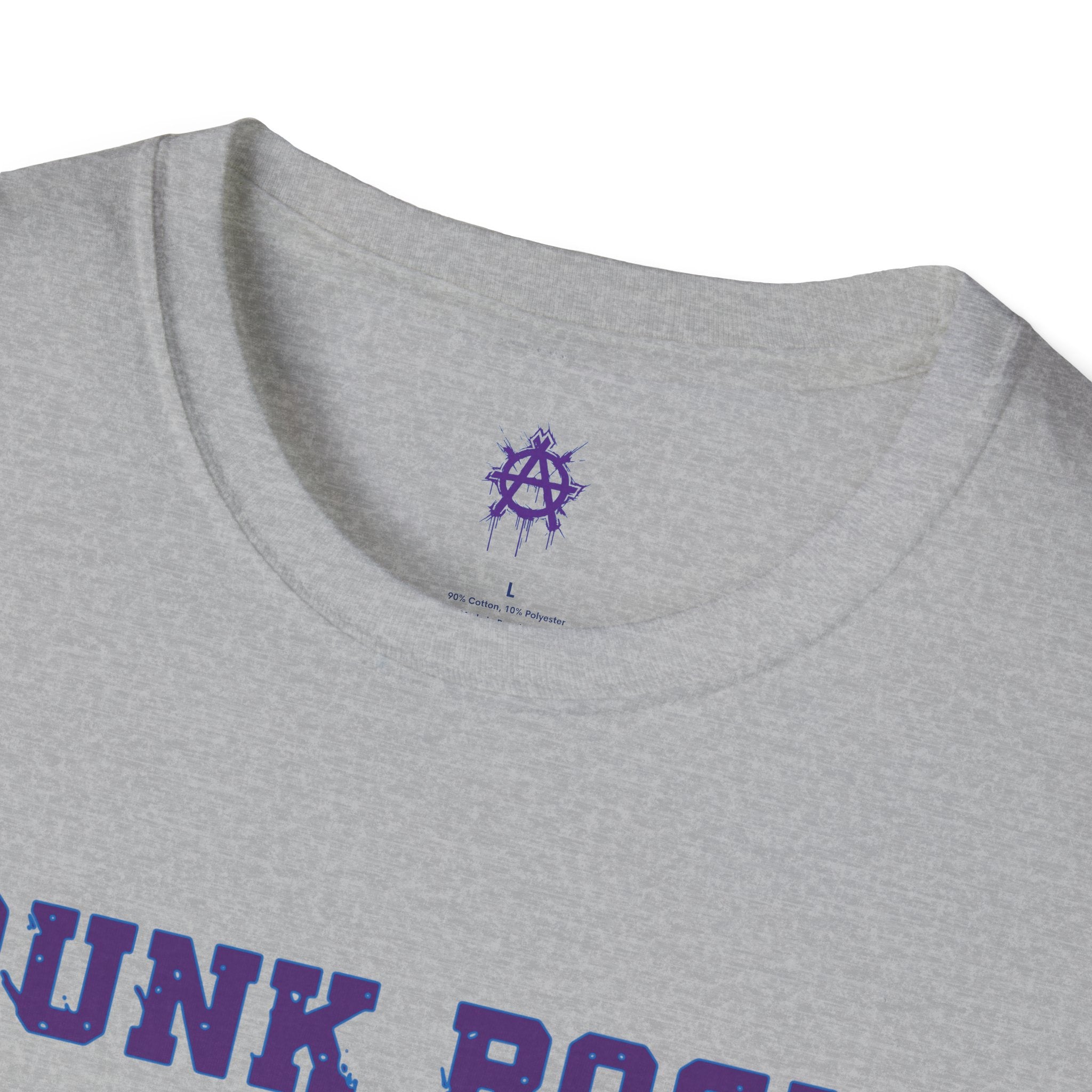 Purple And Blue Punk Rock Small-Anarchy | Paint-Splat-Drip | Graphic T-Shirt
