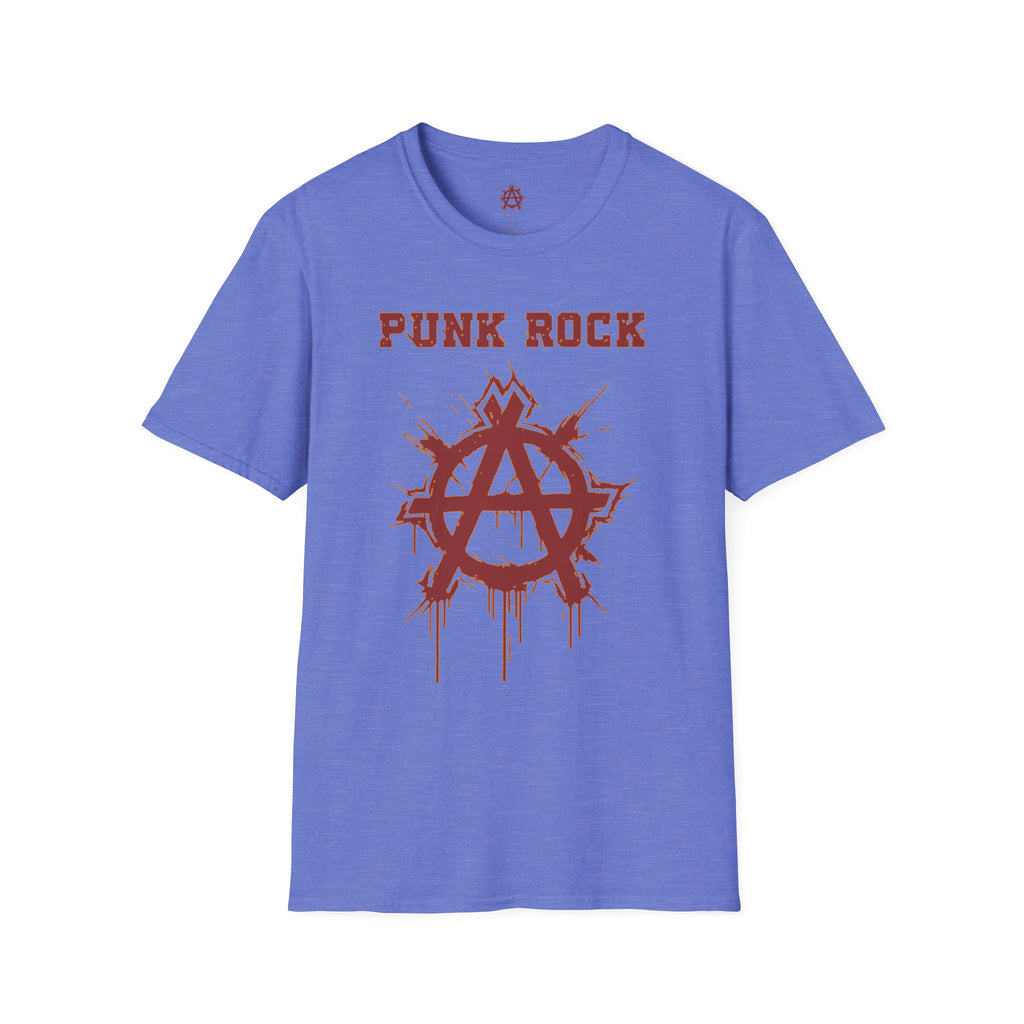 Red And Orange Punk Rock Large-Anarchy | Paint-Splat-Drip | Graphic T-Shirt