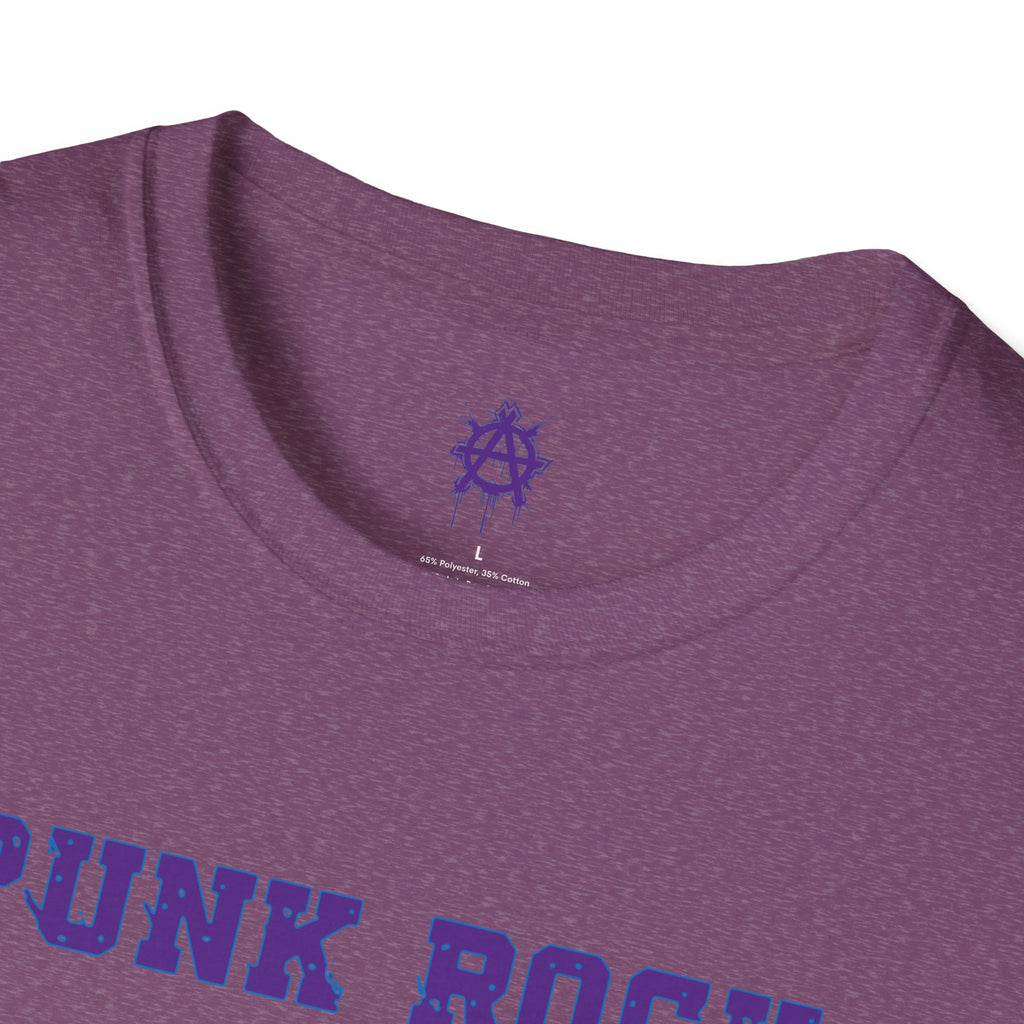 Purple And Blue Punk Rock Large-Anarchy | Paint-Splat-Drip | Graphic T-Shirt