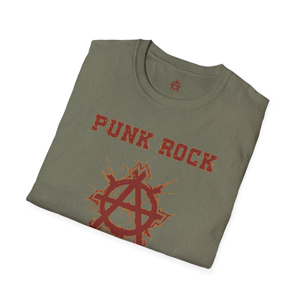 Red And Orange Punk Rock Small-Anarchy | Paint-Splat-Drip | Graphic T-Shirt