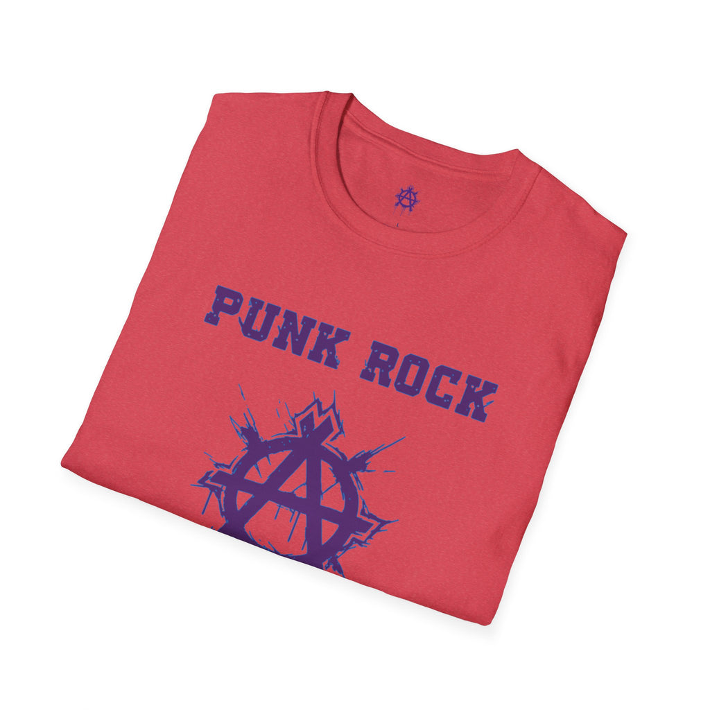 Purple And Blue Punk Rock Small-Anarchy | Paint-Splat-Drip | Graphic T-Shirt