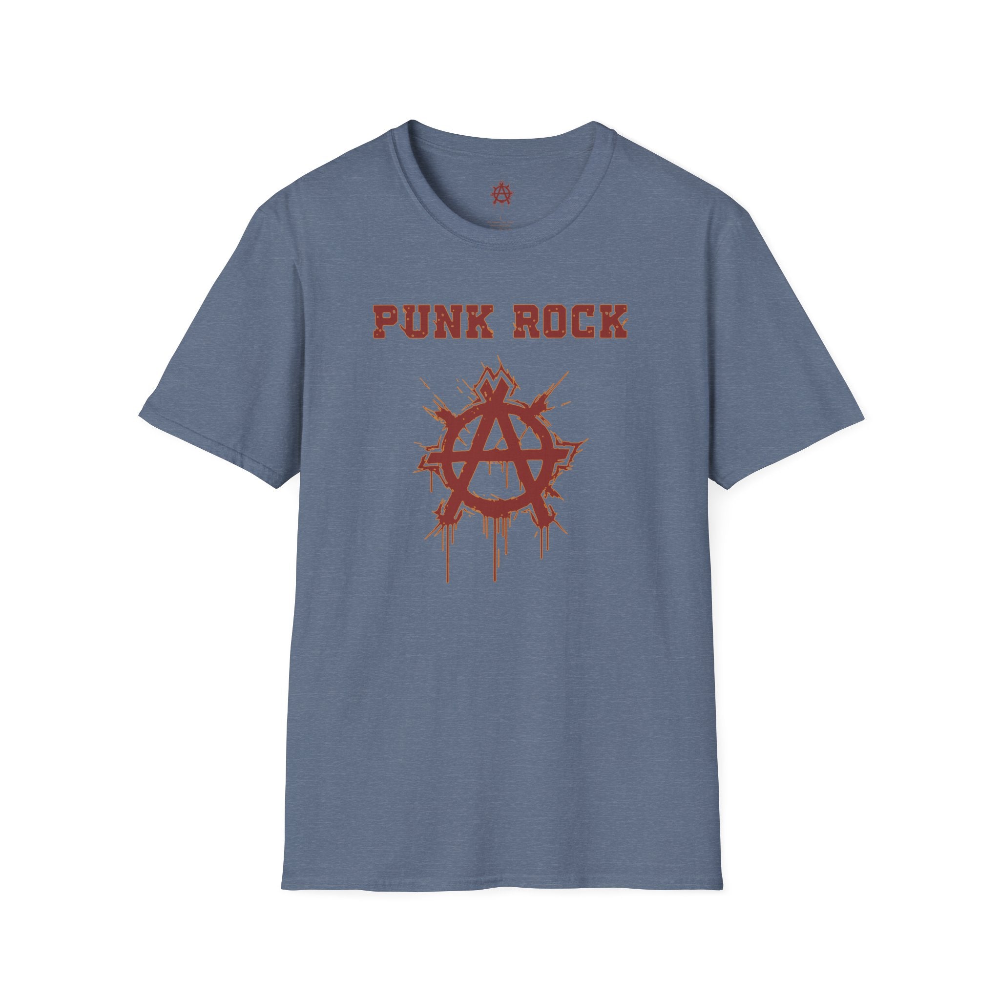 Red And Orange Punk Rock Small-Anarchy | Paint-Splat-Drip | Graphic T-Shirt