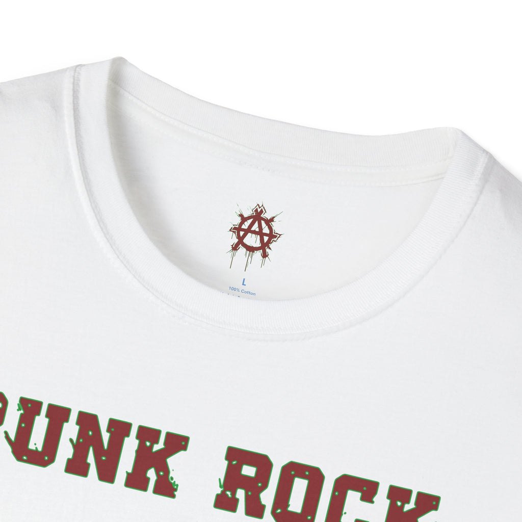 Red And Green Punk Rock Large-Anarchy | Paint-Splat-Drip | Graphic T-Shirt