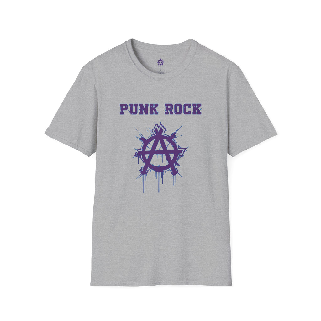 Purple And Blue Punk Rock Small-Anarchy | Paint-Splat-Drip | Graphic T-Shirt