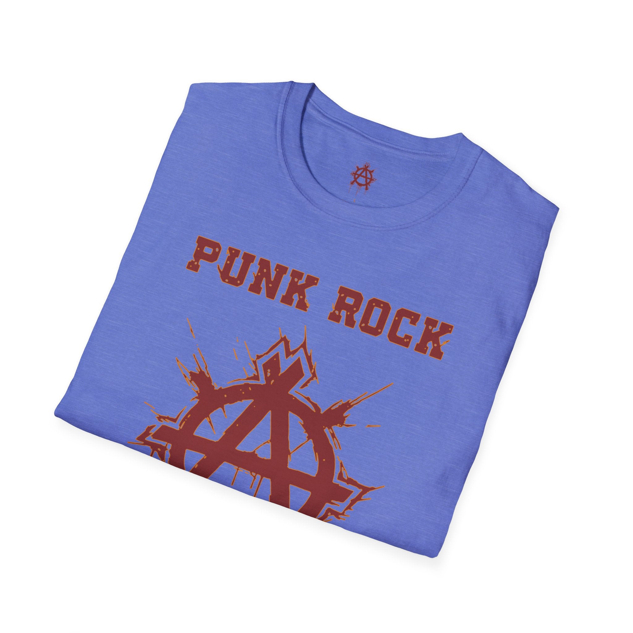 Red And Orange Punk Rock Large-Anarchy | Paint-Splat-Drip | Graphic T-Shirt
