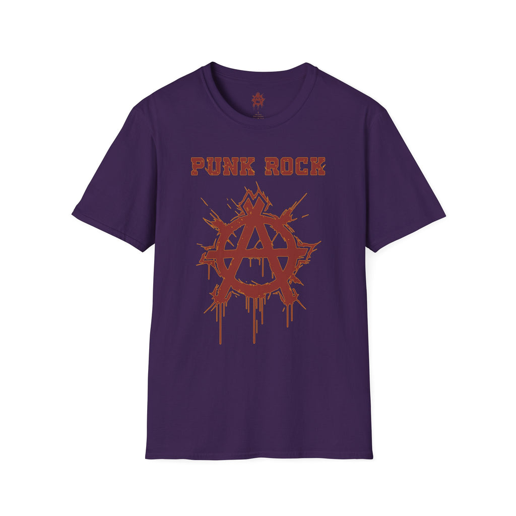Red And Orange Punk Rock Large-Anarchy | Paint-Splat-Drip | Graphic T-Shirt